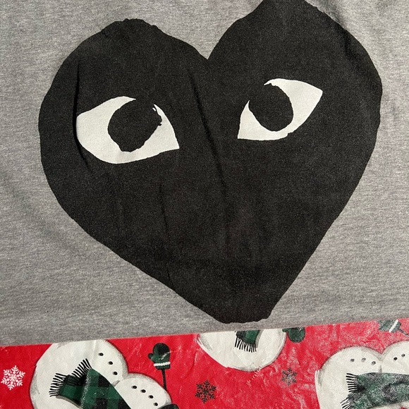 Comme des Garcons PLAY Other - Comme des Garçons PLAY Back Logo Heart T-Shirt 'Grey' size medium